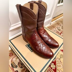 Tecovas Brown Alligator Cowboy Western Boots
